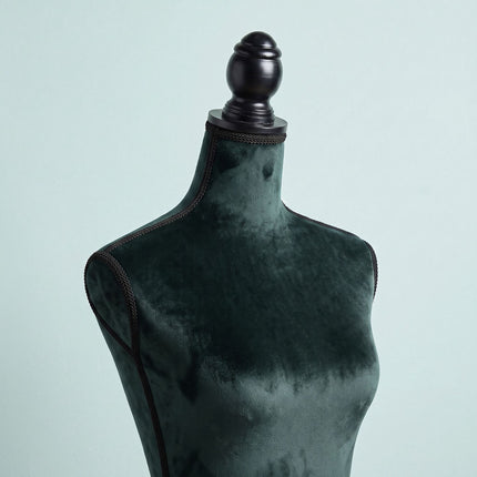 Green Velvet Dress Form 36/38 – Adjustable Mannequin