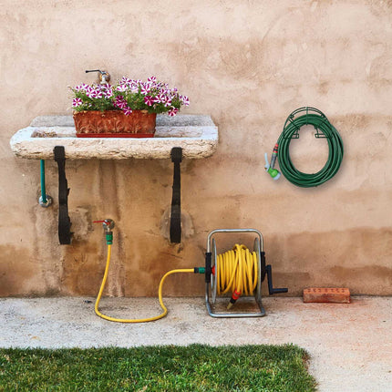 Green Wall-Mounted Semicircular Hose Holder