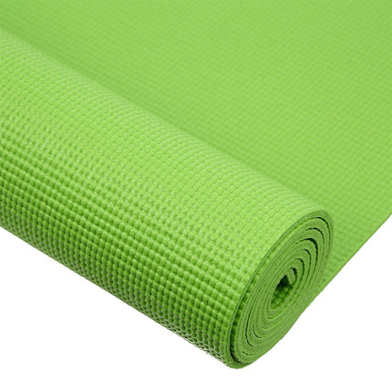 Green Yoga Mat, Non-Slip, Eco-Friendly, 6mm Thick