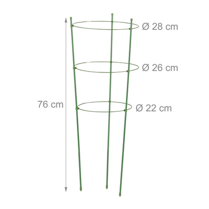 Green climbing aid 76 cm Set of 5
