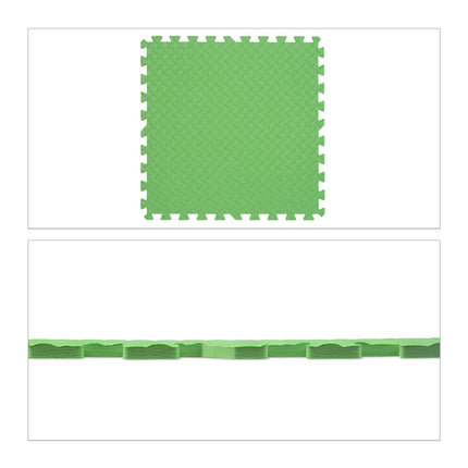 Green floor protection mat in set of 8