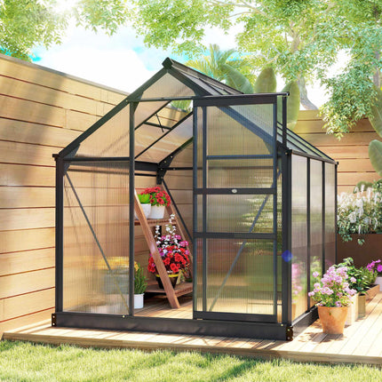 Greenhouse 3.65m², Aluminum Frame, UV-Resistant Panels
