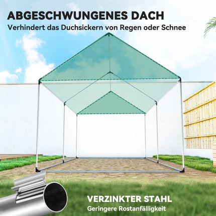 Greenhouse 3x2x2m with UV-Resistant Cover, Mesh Windows