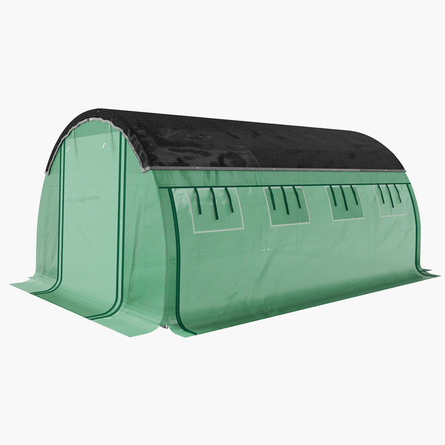 Greenhouse 4x3x2m, UV resistant, 8 windows, winterproof