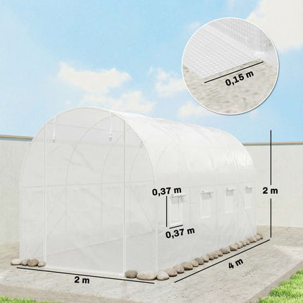 Greenhouse Cover, PE Mesh, 400x200x200 cm, Waterproof