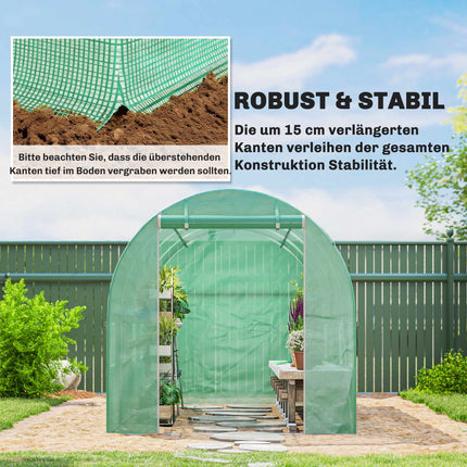 Greenhouse Cover, PE Mesh, 400x200x200 cm, Waterproof