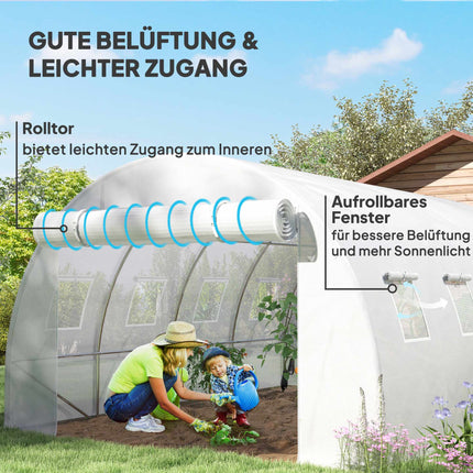 Greenhouse Cover, Weather-Resistant, 400x300x200 cm, PE Material