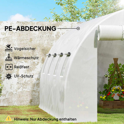 Greenhouse Cover, Weather-Resistant, 400x300x200 cm, PE Material