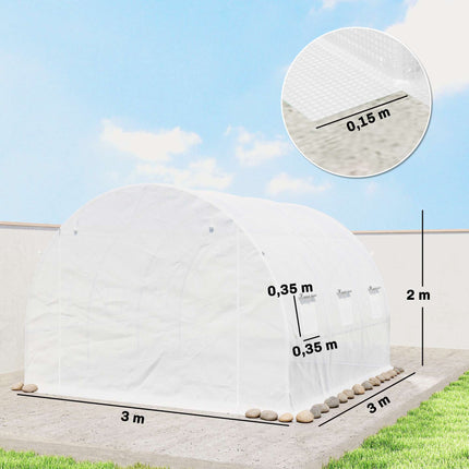 Greenhouse PE Cover, 300x300x200 cm, Waterproof