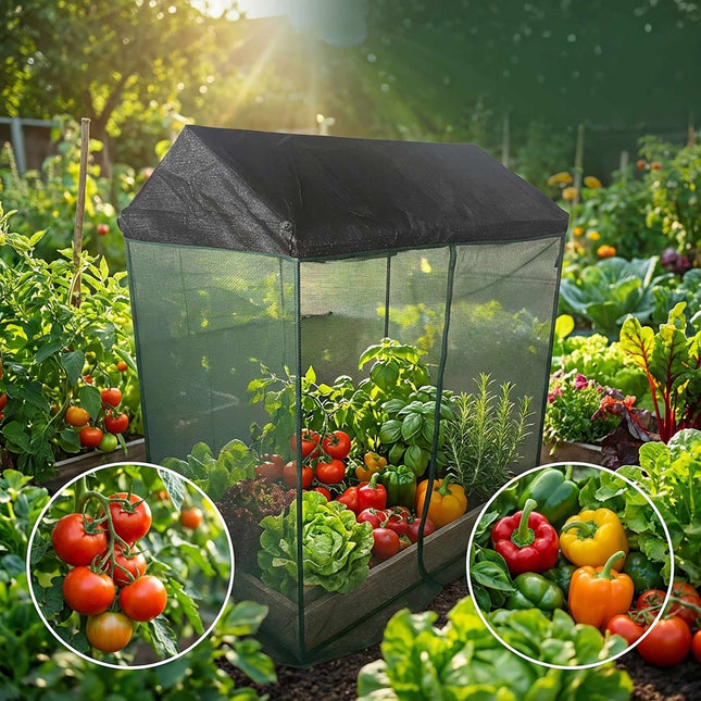 Greenhouse Tent with Roof & Door for Seedlings