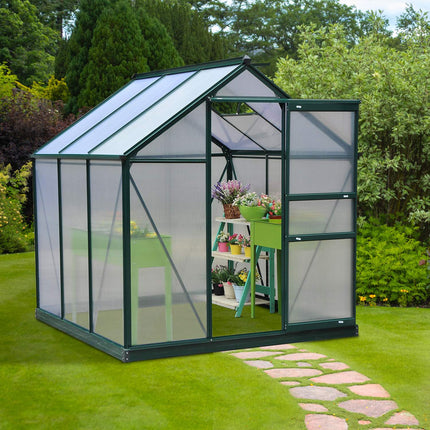 Walk-in greenhouse, aluminum frame, weatherproof