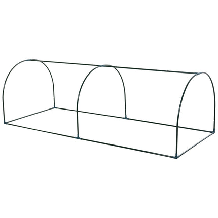 Greenhouse in steel PVC with door - 250x100x80cm cold frame