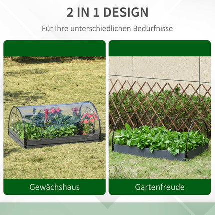 Transparent greenhouse, PVC and steel, 12 grids, 120x79x53cm