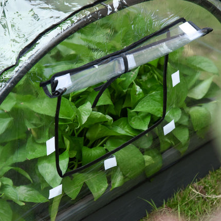 Transparent greenhouse, PVC and steel, 12 grids, 120x79x53cm