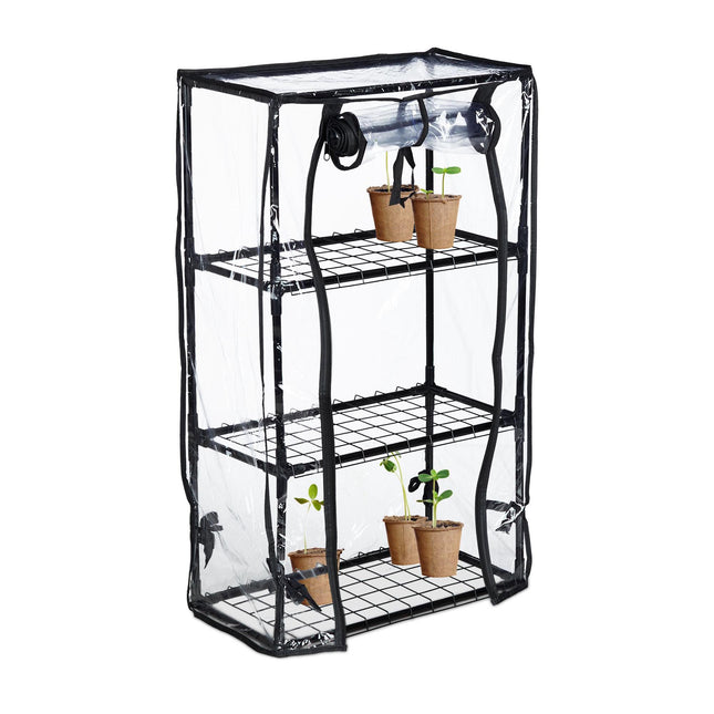 Greenhouse with 3 shelves for balcony