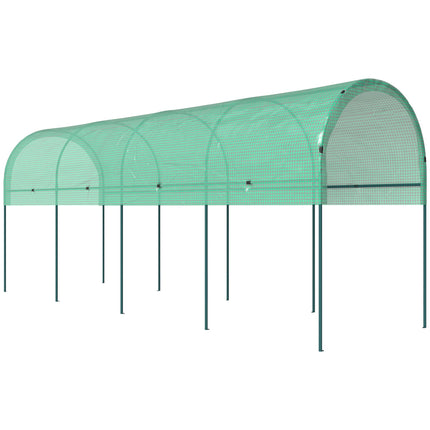 Greenhouse with Arch Roof, 400x120x170 cm, Steel Frame