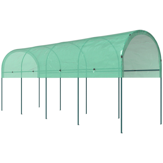 Greenhouse with Arch Roof, 400x120x170 cm, Steel Frame