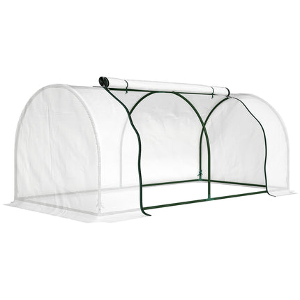 Greenhouse with PE Mesh Cover, Steel Frame, 200x100x80 cm