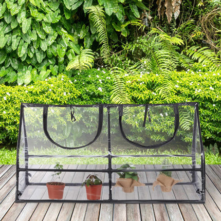 Greenhouse with PVC cover
