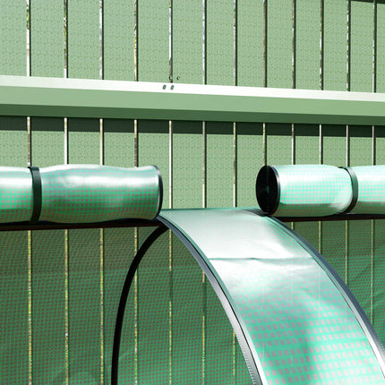 Greenhouse with Roll-Up Zipper Doors, 350 x 100 x 80 cm