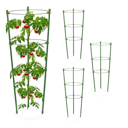 Green plant supports 45 cm, set of 4