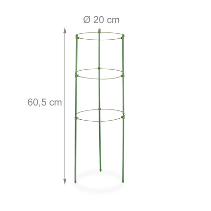 Green plant supports 60 cm, set of 4