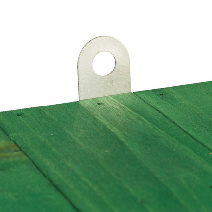 Green wooden bat box