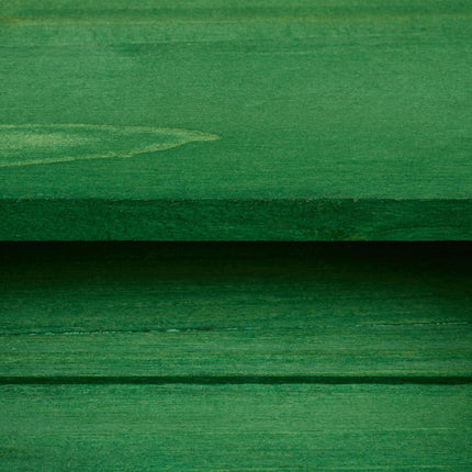 Green wooden bat box