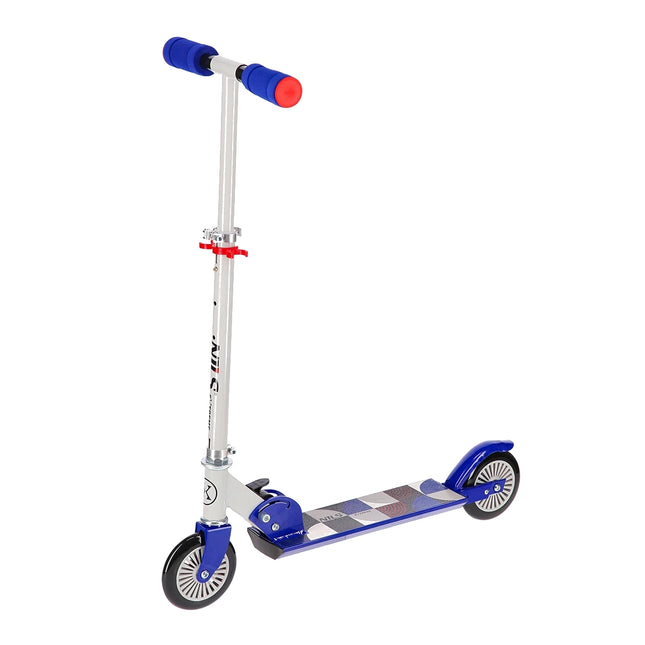 Grey-Dark Blue Kick Scooter, Foldable, Lightweight