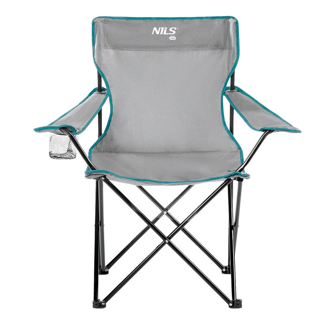 Grey Folding Camping Chair, Lightweight, Portable
