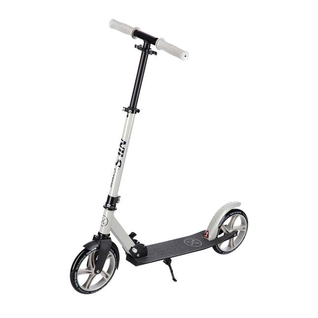 Grey Kick Scooter, Foldable, Adjustable Height