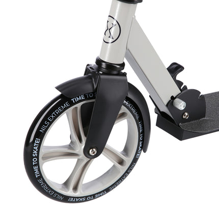 Grey Kick Scooter, Foldable, Adjustable Height