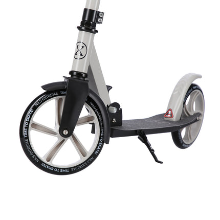 Grey Kick Scooter, Foldable, Adjustable Height
