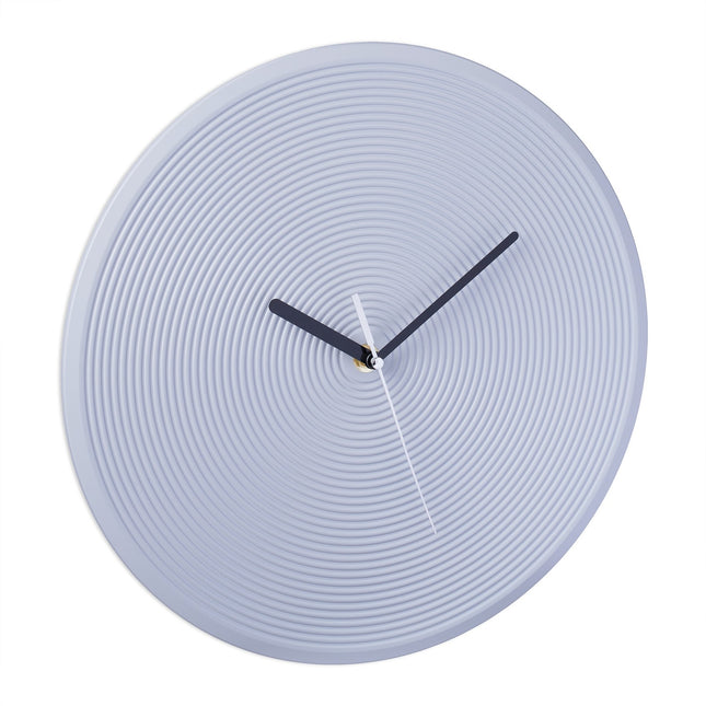Grey Minimalist Wall Clock – No Numbers, Battery-Powered