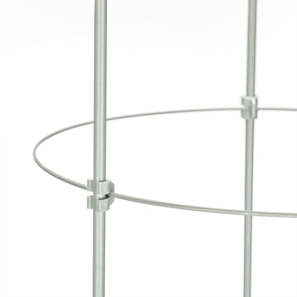 Grey Plant Supports with Rings, 120 cm
