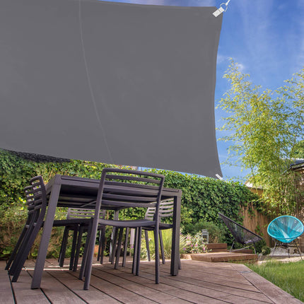 Grey Square Shade Sail, UV Protection, Water-Repellent