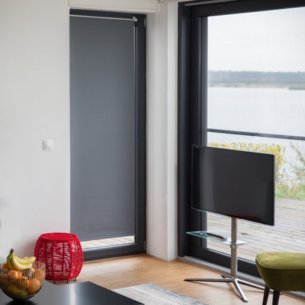 Grey Thermal Darkening Blinds, 60-120cm Adjustable