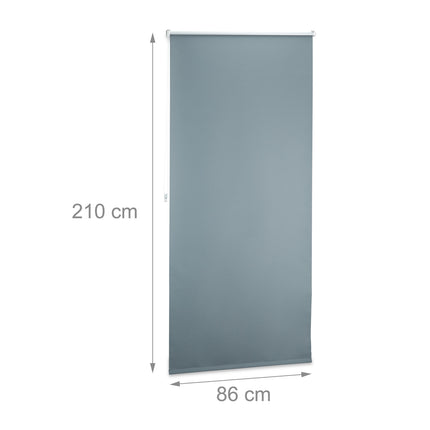 Grey Thermal Darkening Blinds, 60-120cm Adjustable