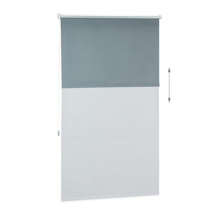 Grey Thermal Darkening Blinds, 60-120cm Adjustable