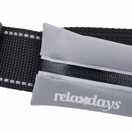 Grey running bag 2 pockets