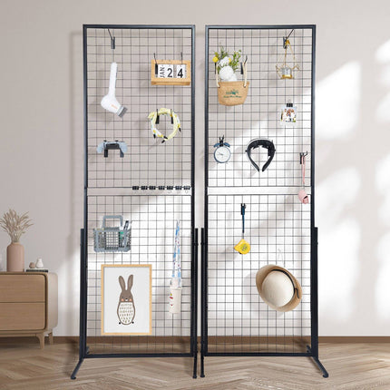 Gridwall Display Panels, 2-Pack, T-Base, 61x170.7 cm