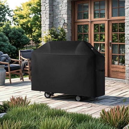 Grill Cover, 52 Inch, Waterproof 600D Polyester, Straps