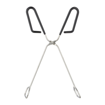 Grill Tongs Set of 3, Stainless Steel with Rubber Handle