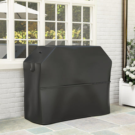 Grillhoes BBQ-hoes weerbestendige gasgrillhoes met klittenbandsluitingen, 600D Oxford, zwart, 147 x 61 x 122 cm |