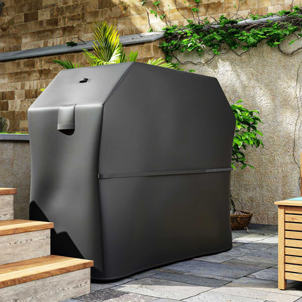 Grillhoes BBQ-hoes weerbestendige gasgrillhoes met klittenbandsluitingen, 600D Oxford, zwart, 147 x 61 x 122 cm |