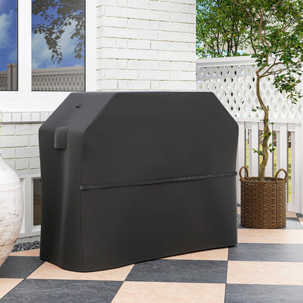Grillhoes BBQ-hoes weerbestendige gasgrillhoes met klittenbandsluitingen, 600D Oxford, zwart, 147 x 61 x 122 cm |