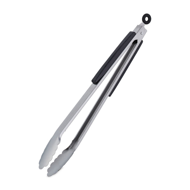 Grill tongs in stainless steel
