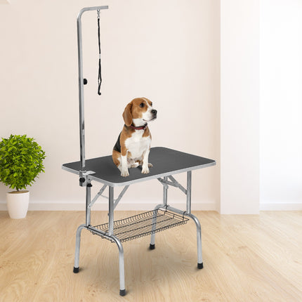 Folding changing table in stainless steel, adjustable height