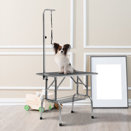 Folding changing table in stainless steel, adjustable height