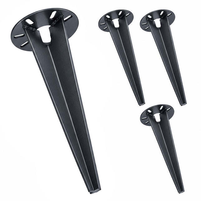 Ground Anchors for Garden Lights, Set of 4, Anthracite